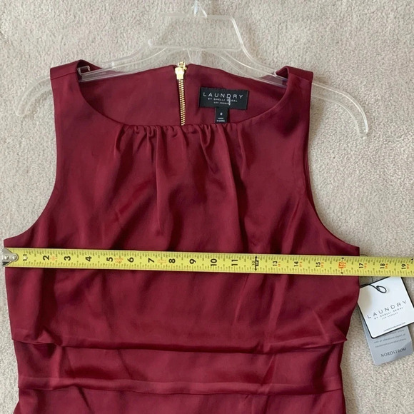 Nwt LAUNDRY by Shelli Segal tiered sleeveless  shift dress, 8 - Picture 9 of 15